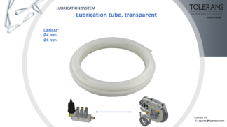lubrication tube, transparent