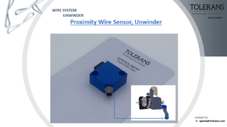 proximity wire sensor, unwinder