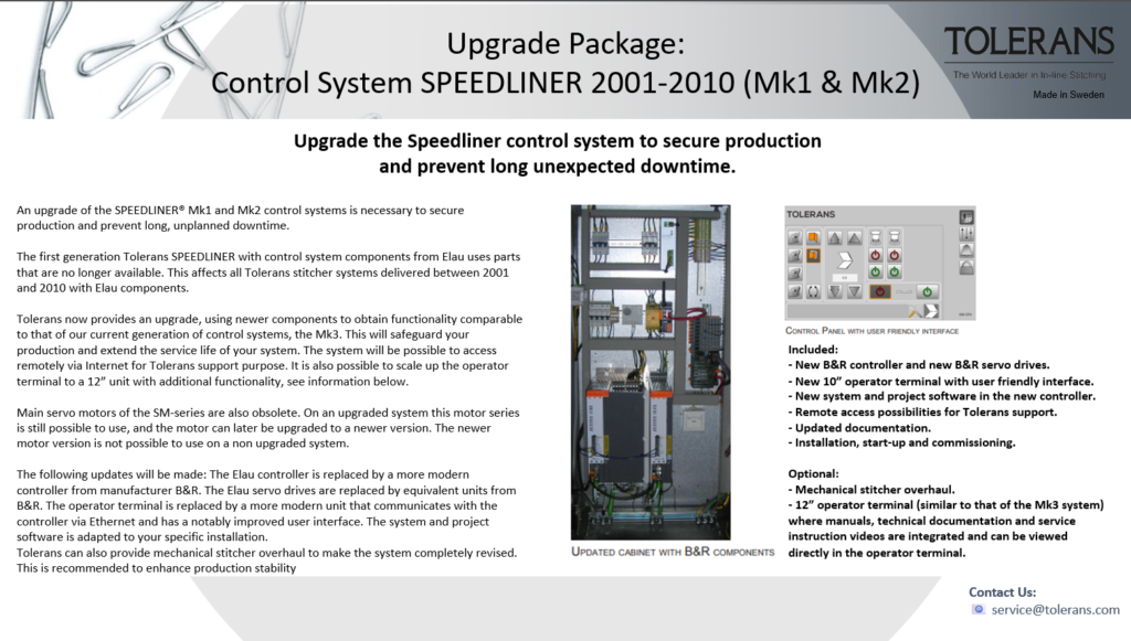 Upgrade upgrade control system