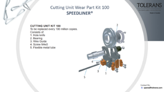 cutting unit wear part kit 100