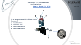 stitching cylinder wear part kit 100, speedliner® 2.0