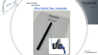 wire outlet pipe, unwinder