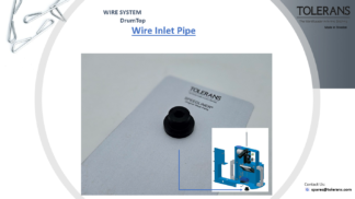 wire inlet pipe, drumtop