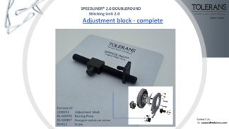 adjustment block complete, stitching unit doubleround