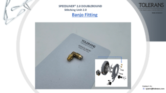 banjo fitting, stitching unit doubleround