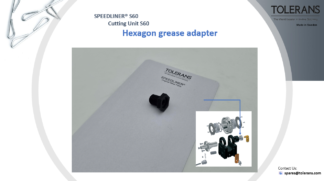 hexagon grease adapter, cutting unit s60