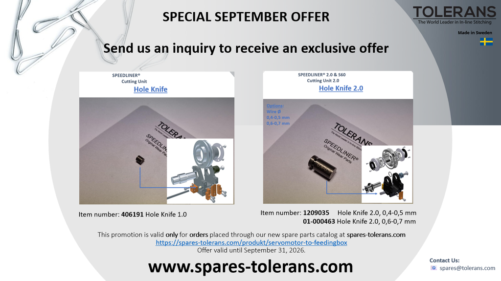 september offer hole knifes